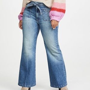 NWT MOTHER DENIM TIE PATCH ROLLER POPISM SZ 29